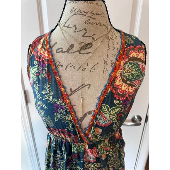 Francescas' Women's sz L Dress Tunic Coverup Floral Print - Picture 2 of 7